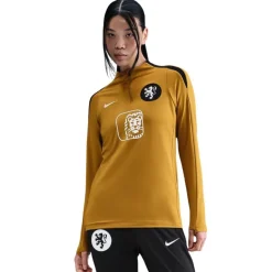 Nike Nederland Strike Trainingspak 1/4-Zip OranjeLeeuwinnen 2025-2027 Dames Brons Zwart Wit