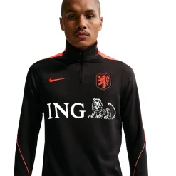 Nike Nederland Strike Trainingspak 1/4-Zip 2026-2028 Zwart Oranje
