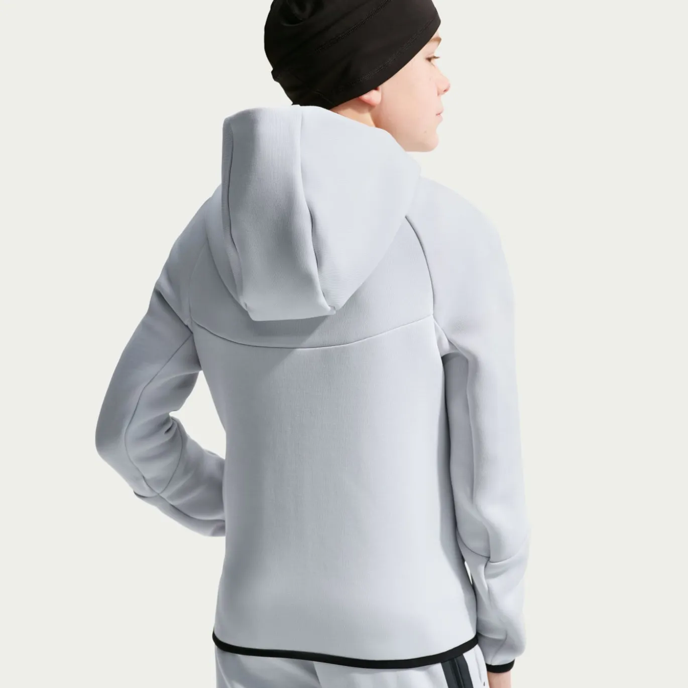 Nike Nederland Tech Fleece Trainingspak 2026-2028 Kids Lichtgrijs Zwart Feloranje