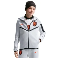 Nike Nederland Tech Fleece Trainingspak 2026-2028 Kids Lichtgrijs Zwart Feloranje