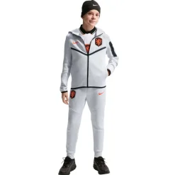 Nike Nederland Tech Fleece Vest 2026-2028 Kids Lichtgrijs Zwart Feloranje