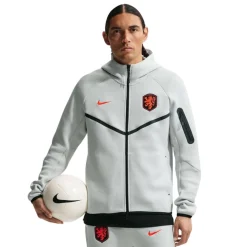 Nike Nederland Tech Fleece Vest 2026-2028 Lichtgrijs Zwart Feloranje
