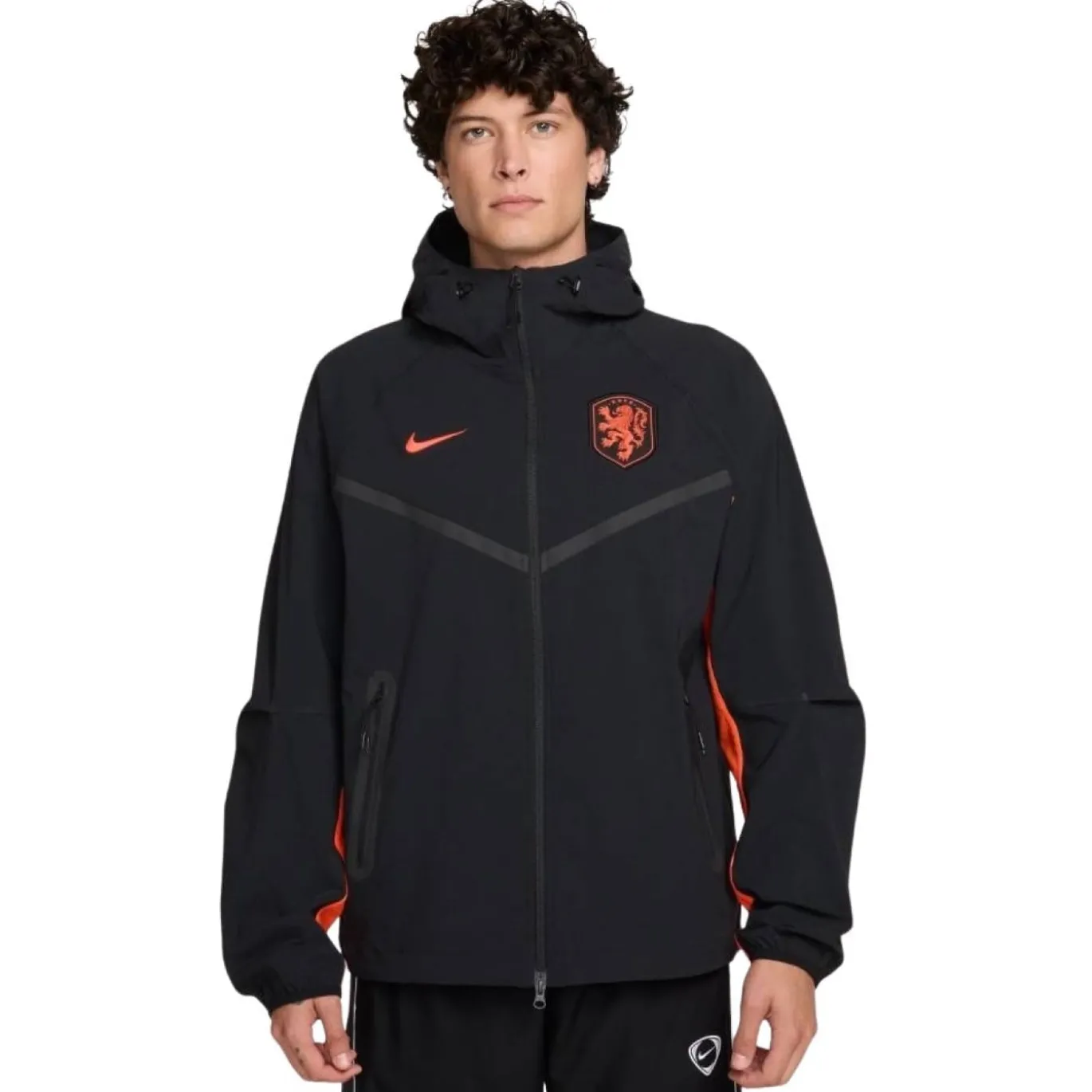 Nike Nederland Tech Woven Trainingspak 2026-2028 Zwart Oranje