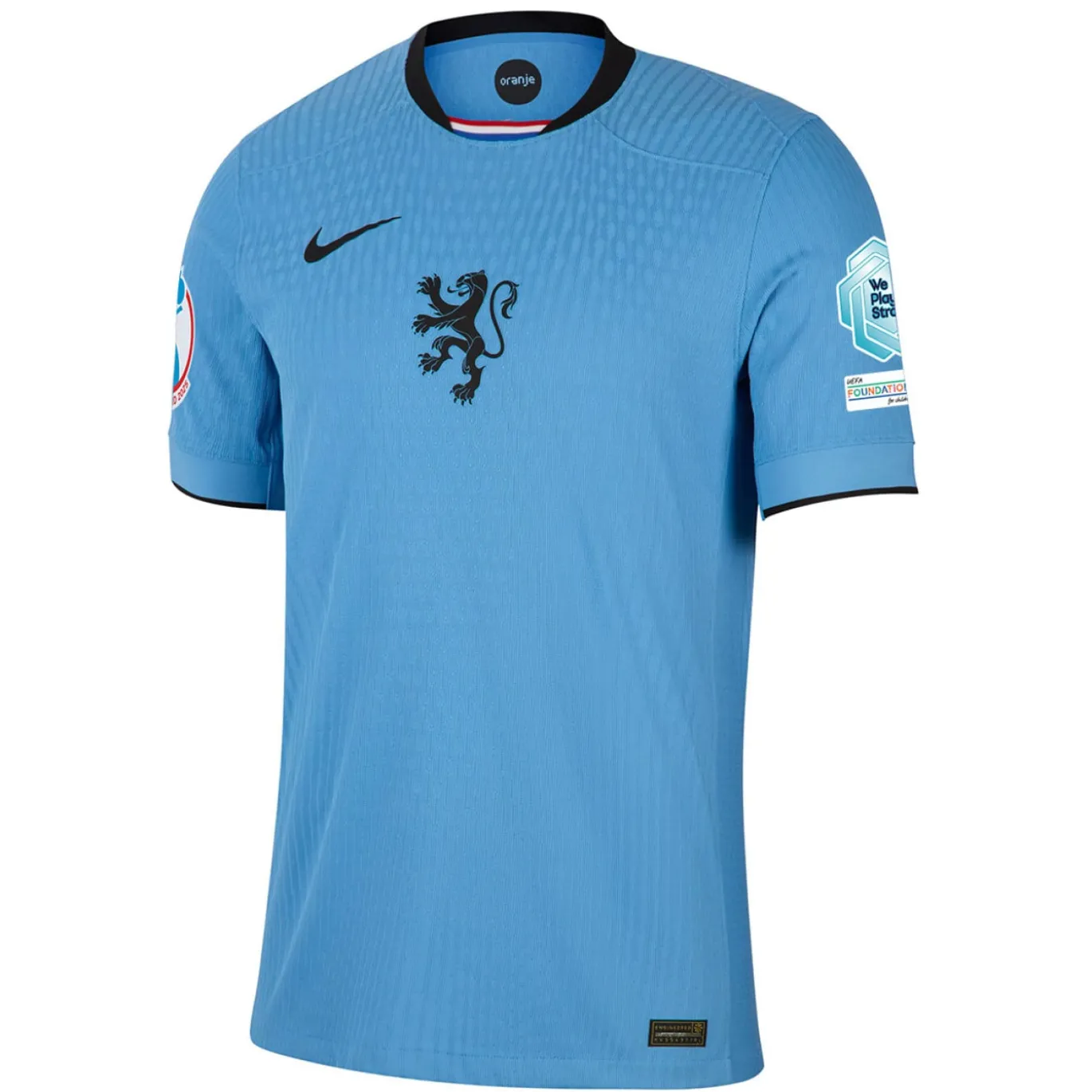 Nike Nederland Uitshirt Authentic OranjeLeeuwinnen 2025-2027 Heren + EK 2025 Badges
