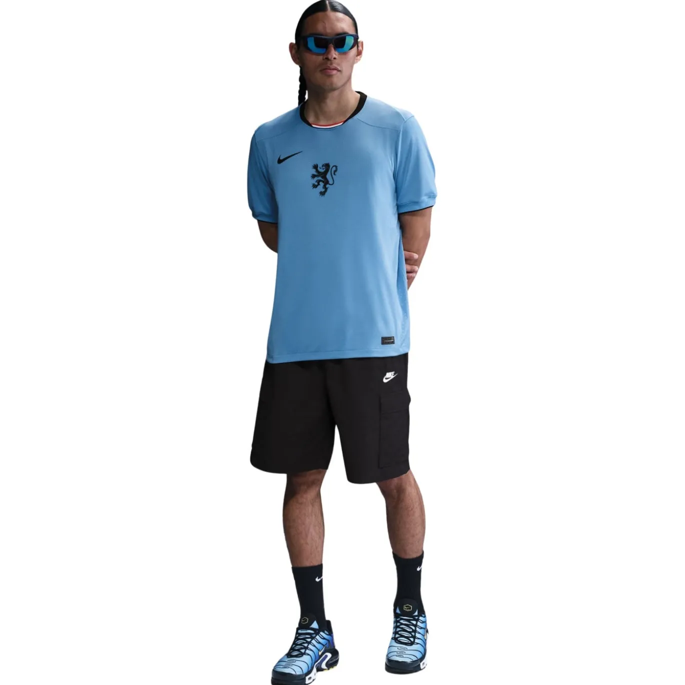 Nike Nederland Uitshirt OranjeLeeuwinnen 2025-2027 Heren + EK 2025 Badges