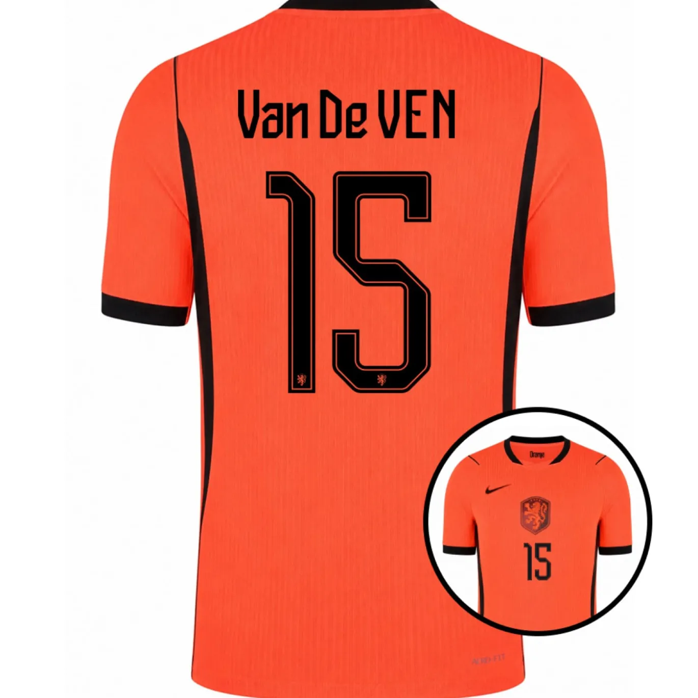 Nike Nederland Van De Ven 15 Thuisshirt Authentic 2026-2028