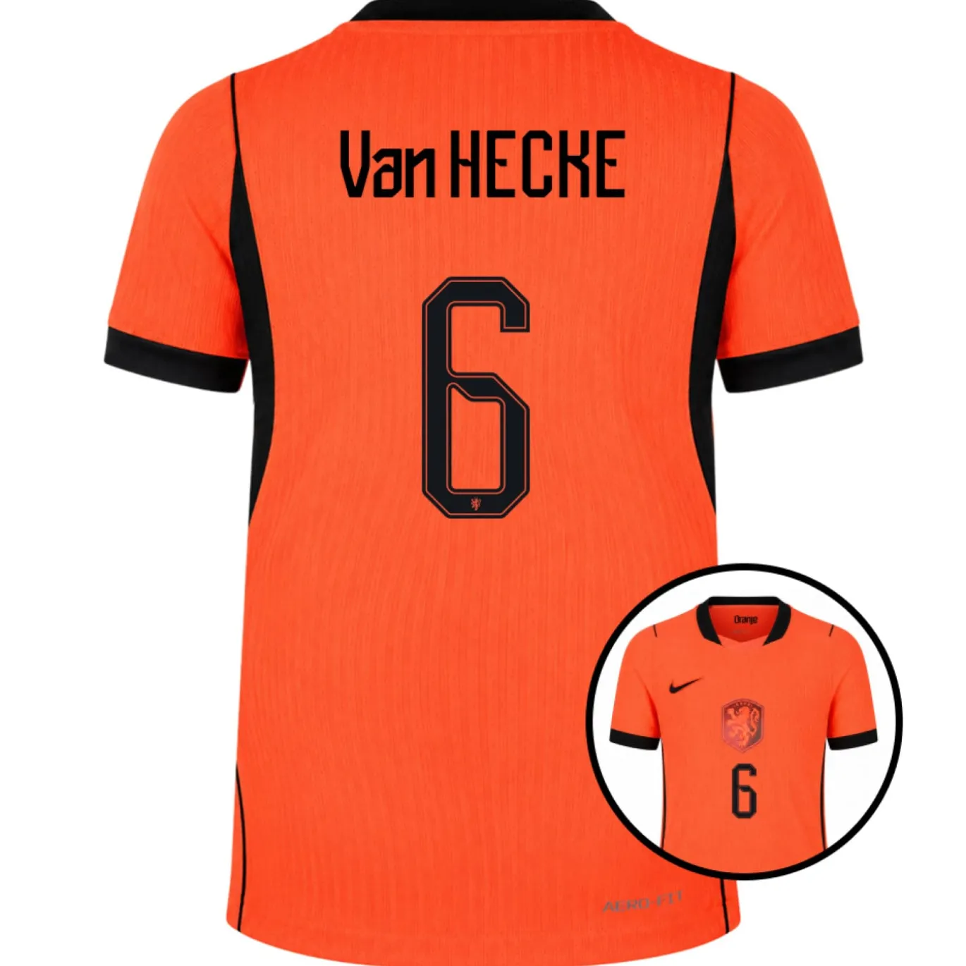 Nike Nederland Van Hecke 6 Thuisshirt Authentic 2026-2028 Kids