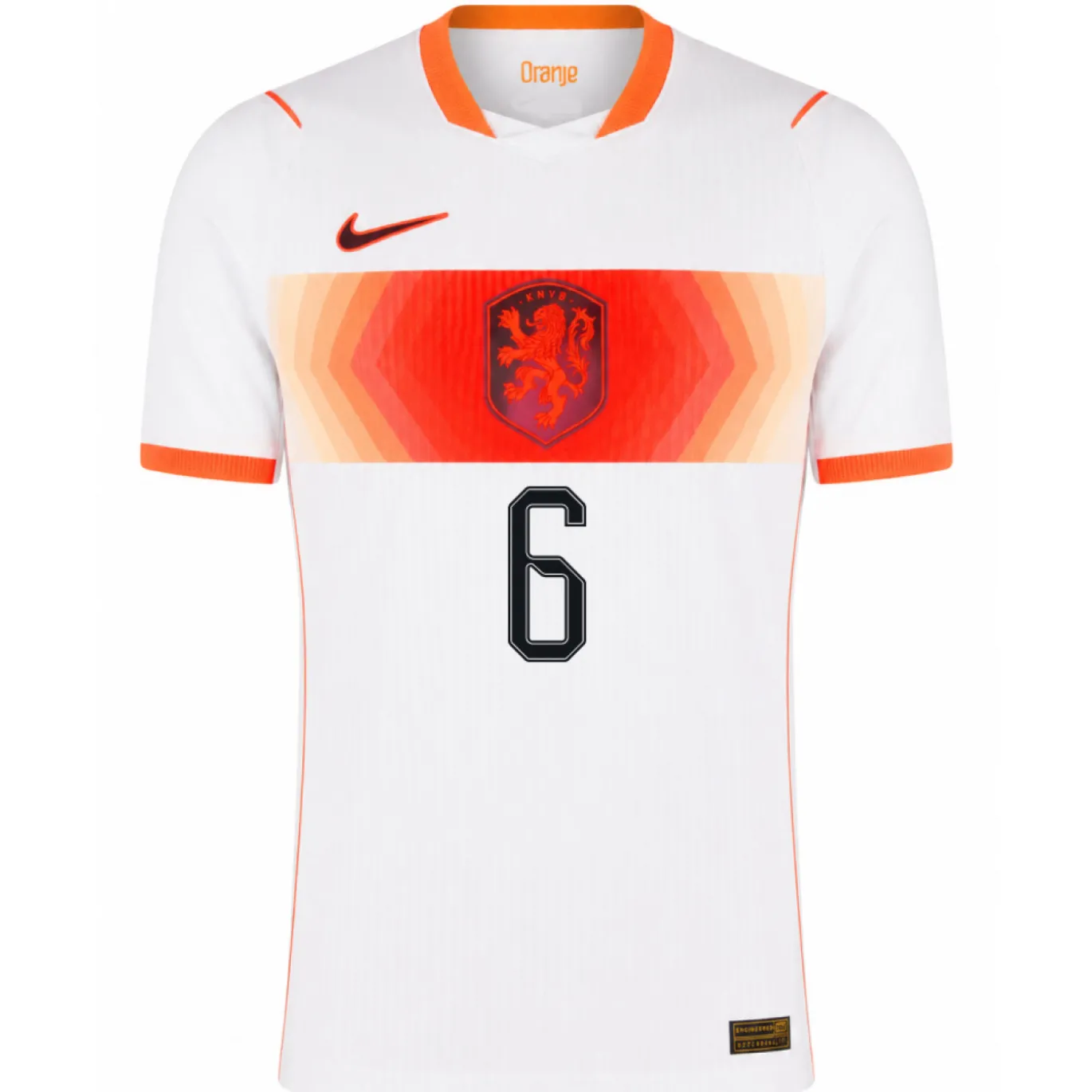 Nike Nederland Van Hecke 6 Uitshirt Authentic 2026-2028