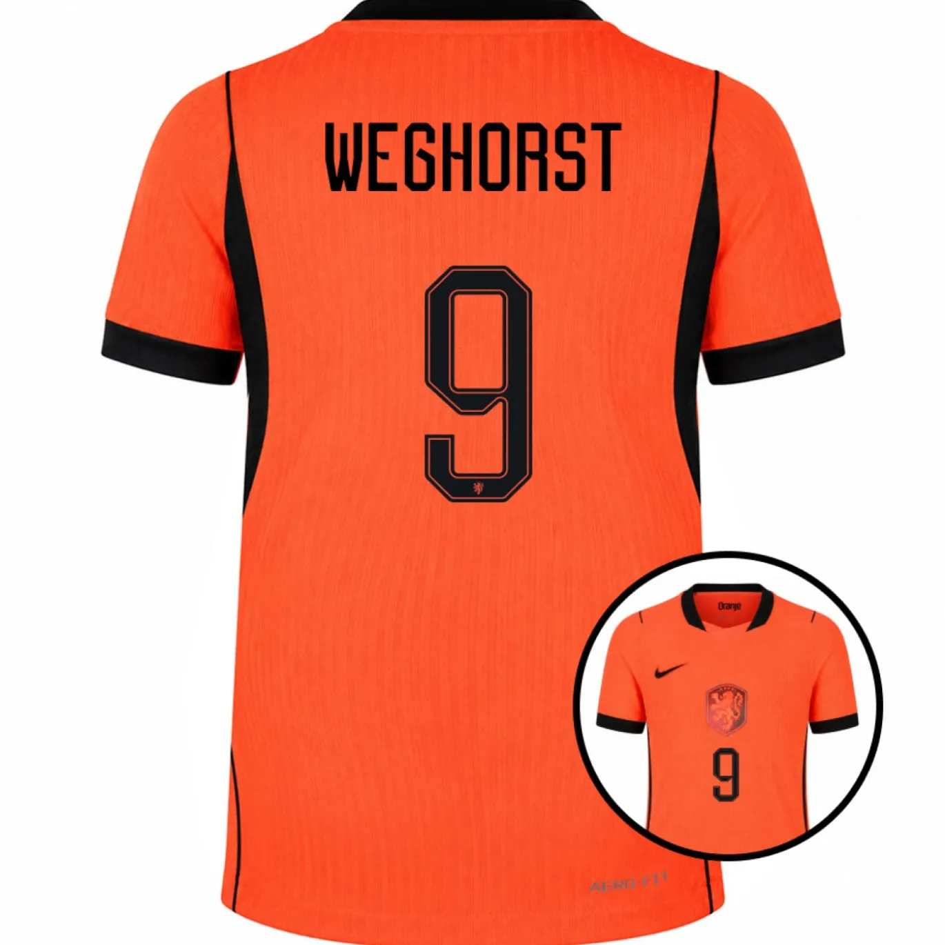 Nike Nederland Weghorst 9 Thuisshirt Authentic 2026-2028 Kids