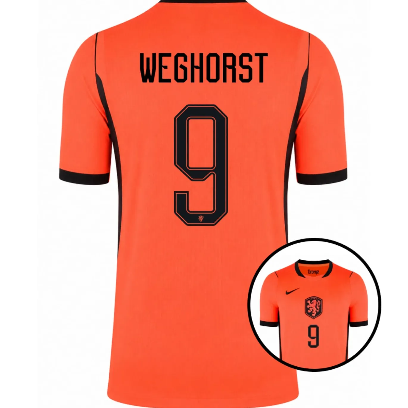 Nike Nederland Weghorst 9 Thuisshirt 2026-2028