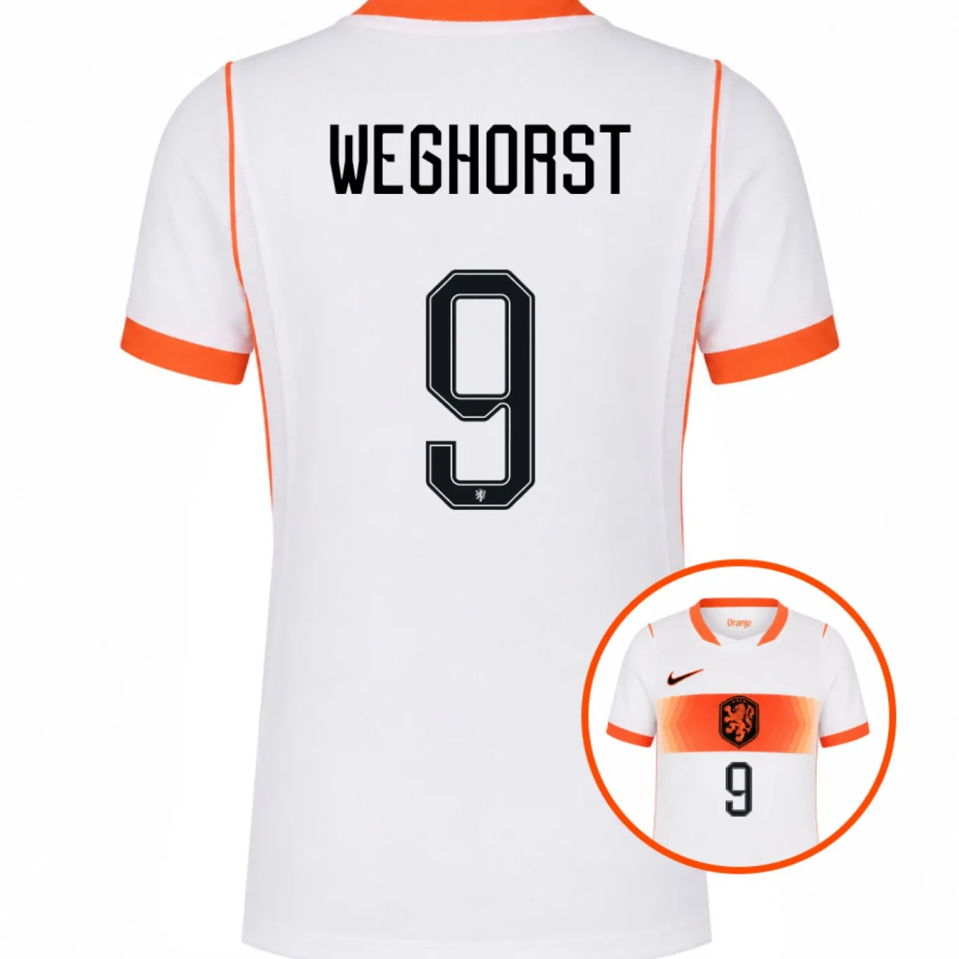 Nike Nederland Weghorst 9 Uitshirt 2026-2028 Kids