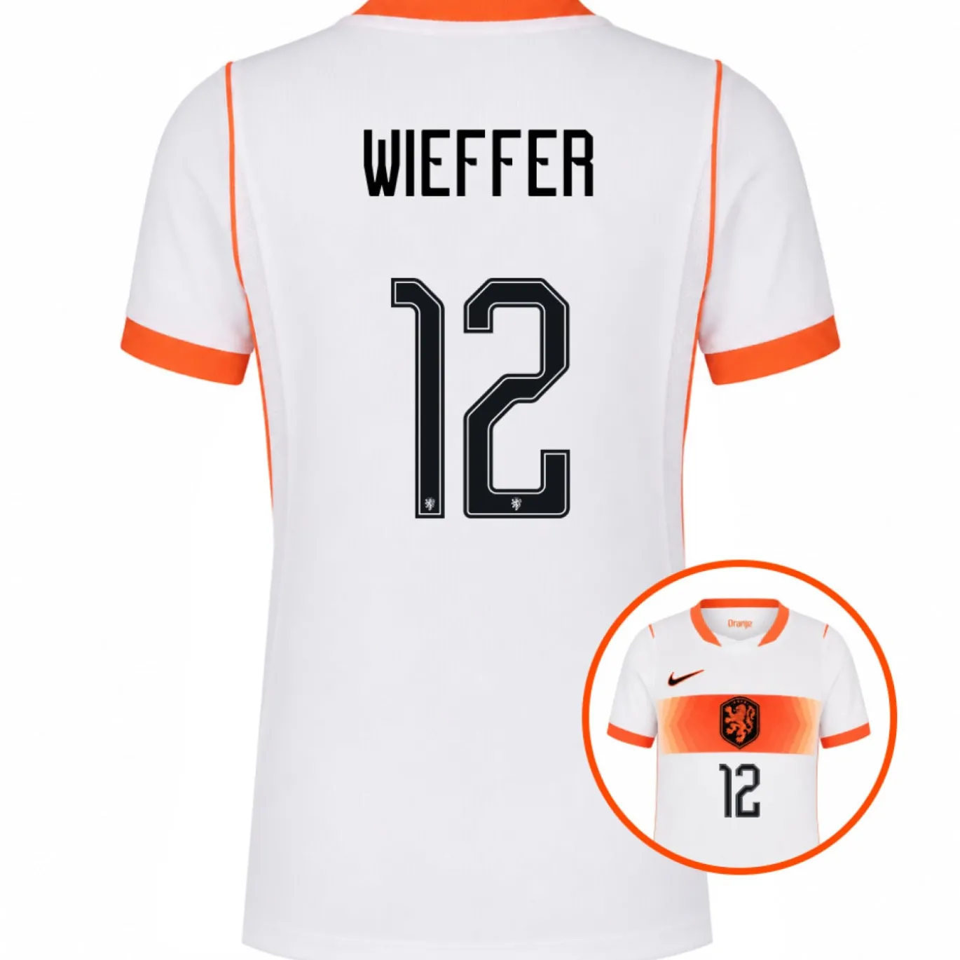 Nike Nederland Wieffer 12 Uitshirt 2026-2028 Kids
