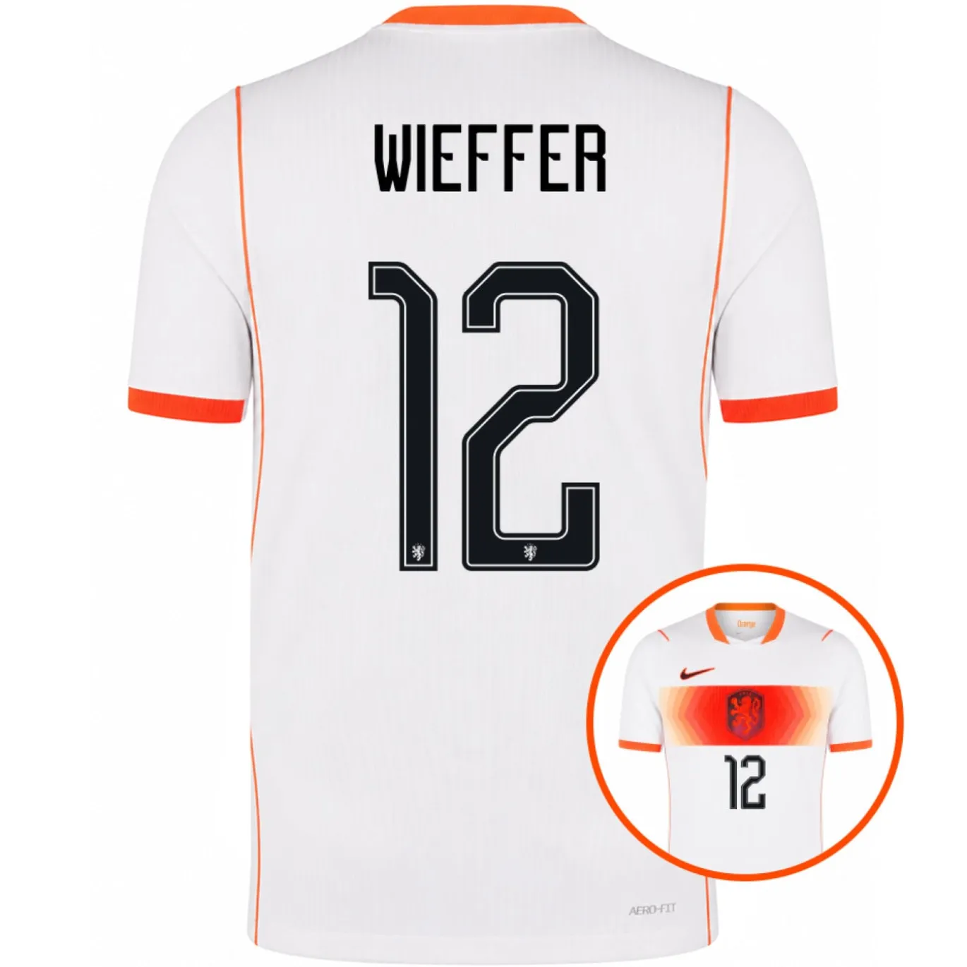 Nike Nederland Wieffer 12 Uitshirt Authentic 2026-2028