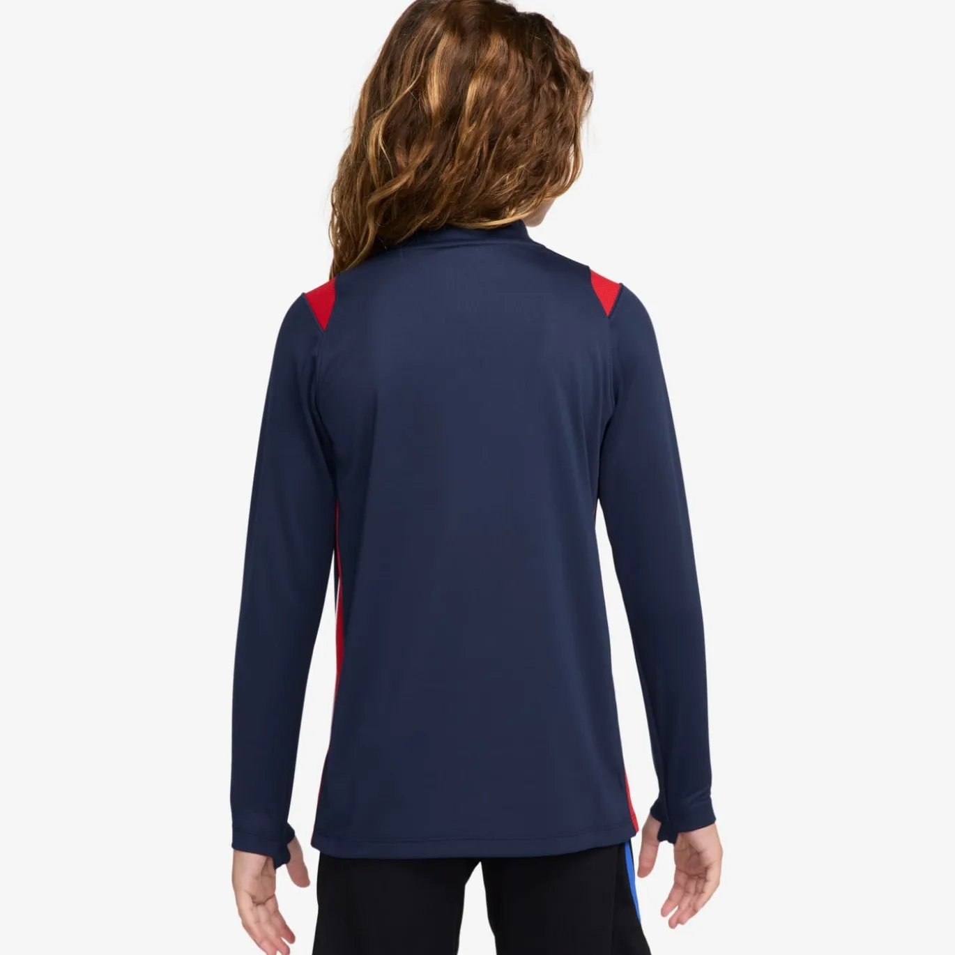 Nike Paris Saint-Germain Academy Pro Trainingstrui 1/4-Zip 2026-2027 Kids Donkerblauw Rood Wit