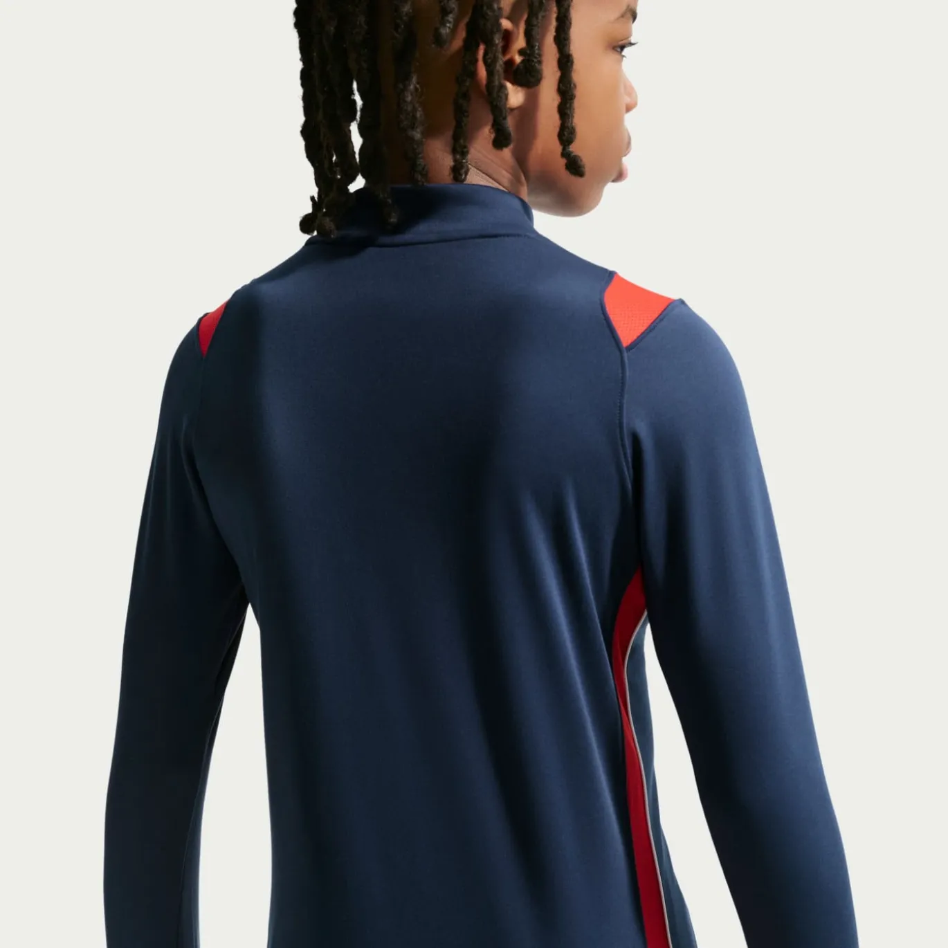 Nike Paris Saint-Germain Academy Pro Trainingstrui 1/4-Zip 2026-2027 Kids Donkerblauw Rood Wit