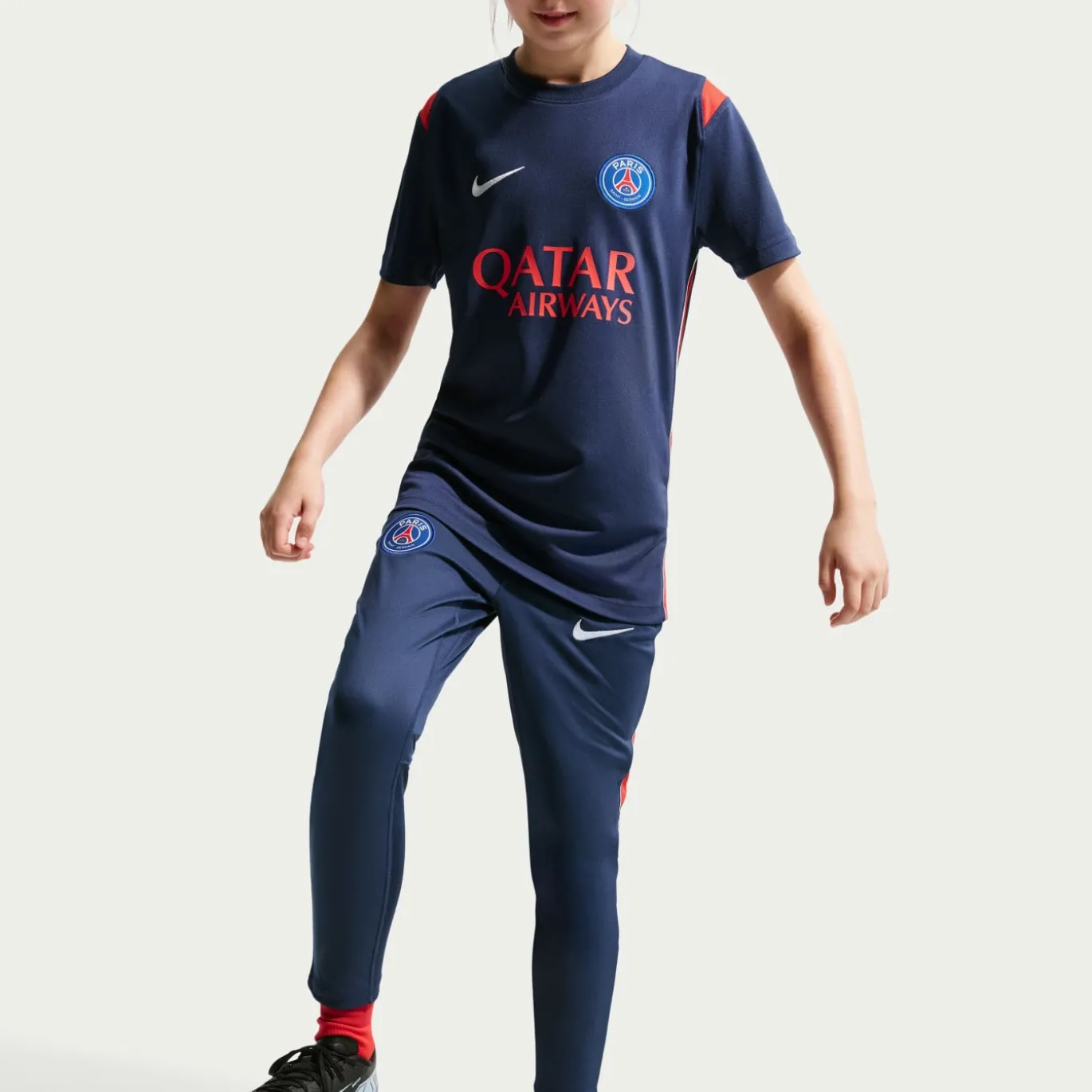 Nike Paris Saint-Germain Academy Pro Trainingsbroek 2026-2027 Kids Donkerblauw Wit Rood