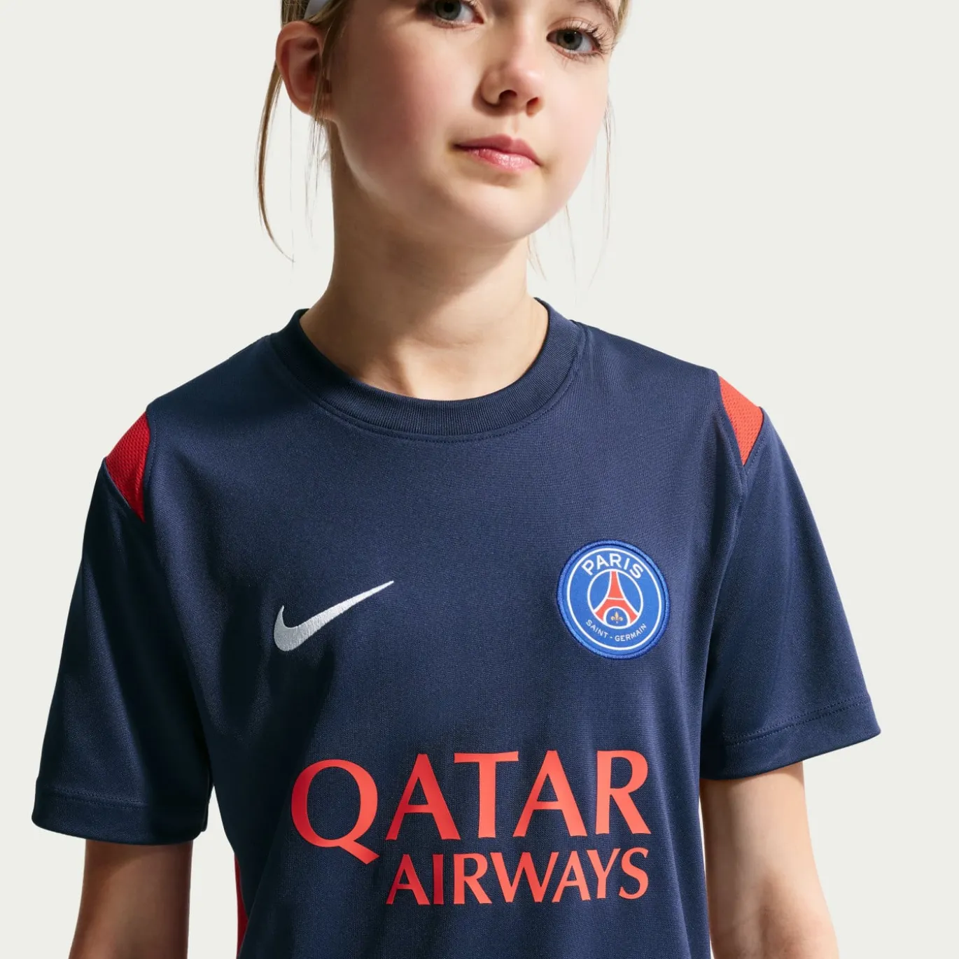 Nike Paris Saint-Germain Academy Pro Trainingsshirt 2026-2027 Kids Donkerblauw Rood Wit