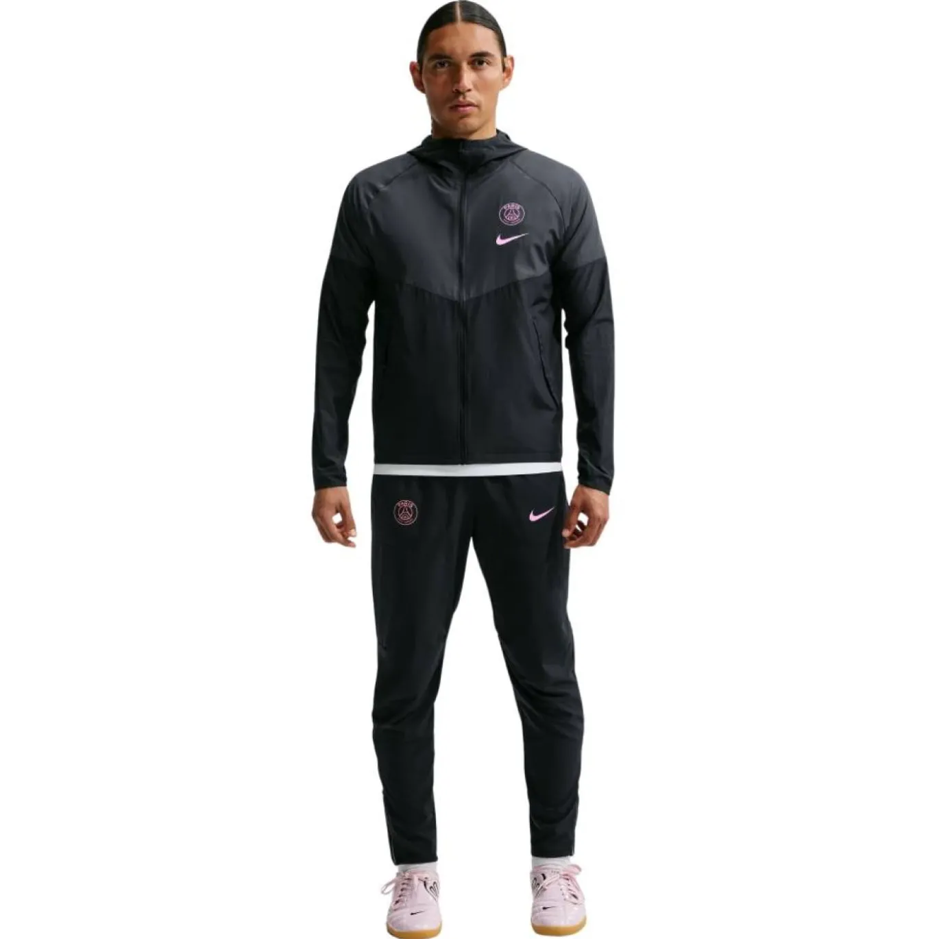 Nike Paris Saint-Germain City Side Trainingsjack 2026-2027 Zwart Donkergrijs