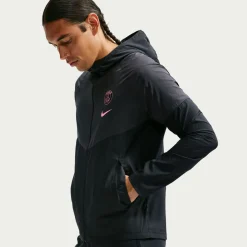 Nike Paris Saint-Germain City Side Trainingsjack 2026-2027 Zwart Donkergrijs