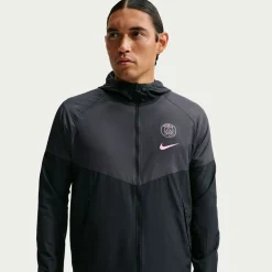 Nike Paris Saint-Germain City Side Trainingsjack 2026-2027 Zwart Donkergrijs