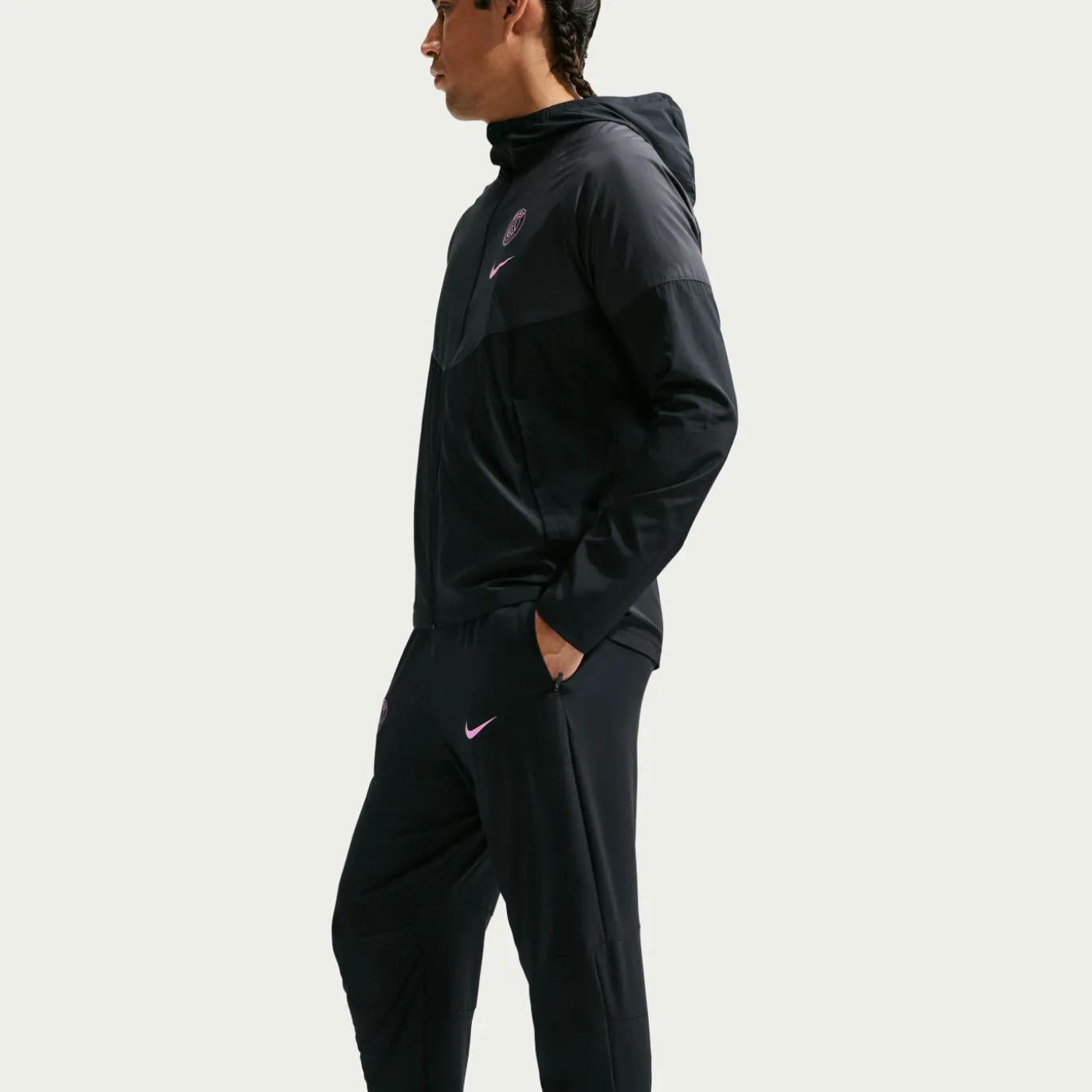 Nike Paris Saint-Germain City Side Trainingsbroek 2026-2027 Zwart Donkergrijs