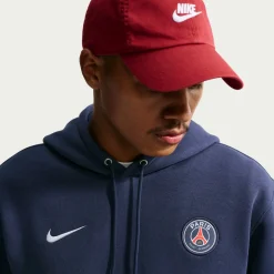 Nike Paris Saint-Germain Club Sportswear Hoodie 2026-2027 Donkerblauw Wit