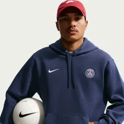 Nike Paris Saint-Germain Club Sportswear Hoodie 2026-2027 Donkerblauw Wit