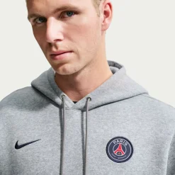 Nike Paris Saint-Germain Club Sportswear Hoodie 2026-2027 Grijs Zwart Donkerblauw