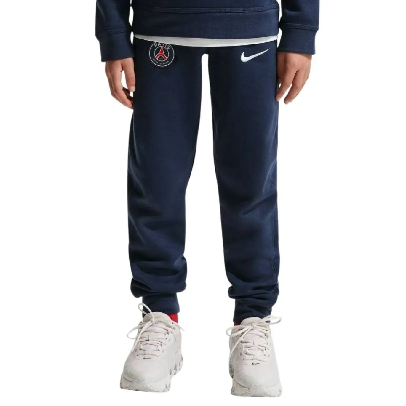 Nike Paris Saint-Germain Club Fleece Joggingbroek 2026-2027 Kids Donkerblauw Wit