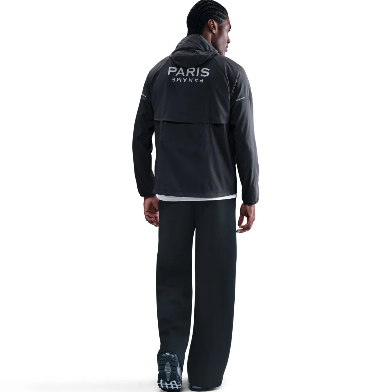 Nike Paris Saint-Germain Impact Windrunner Jack 2025-2026 Donkergrijs Zilver