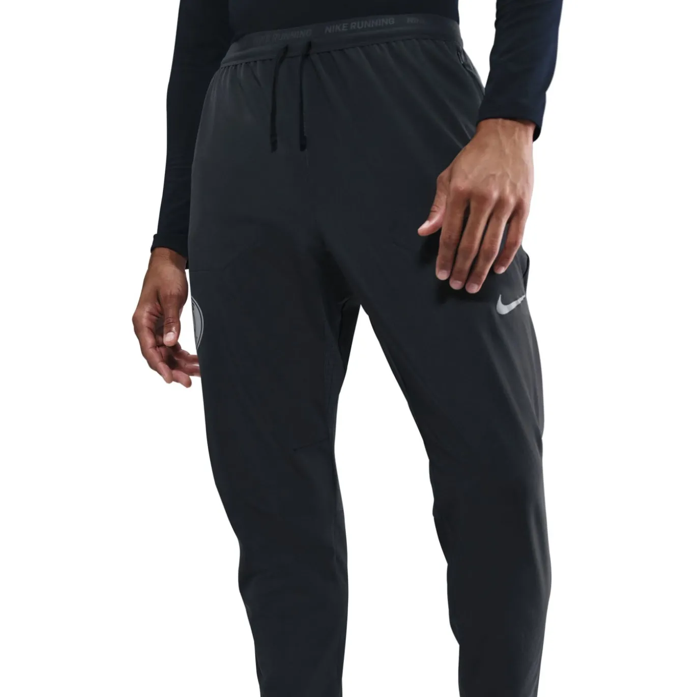 Nike Paris Saint-Germain Phenom Elite Trainingsbroek Woven 2025-2026 Donkergrijs Zilver