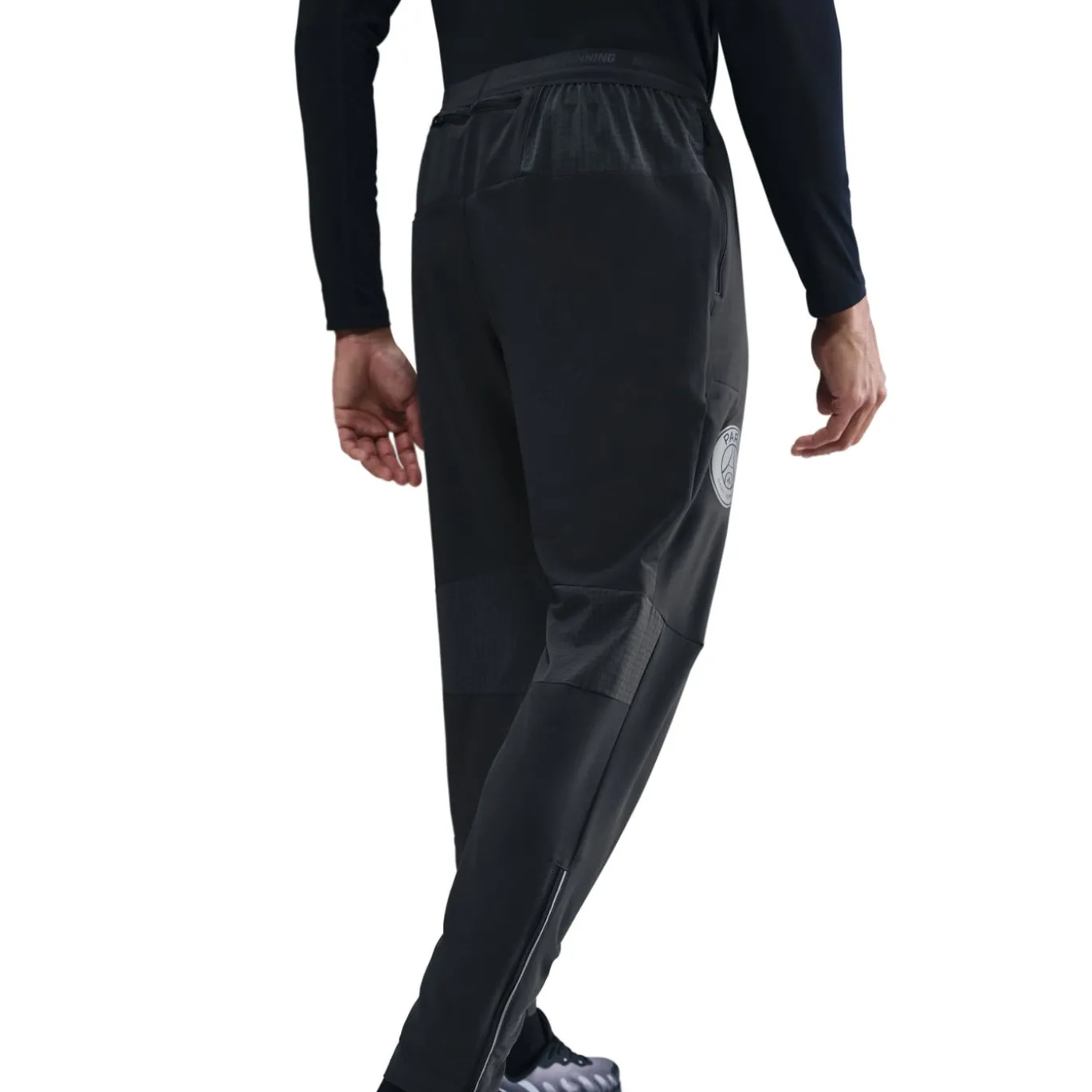 Nike Paris Saint-Germain Phenom Elite Trainingsbroek Woven 2025-2026 Donkergrijs Zilver