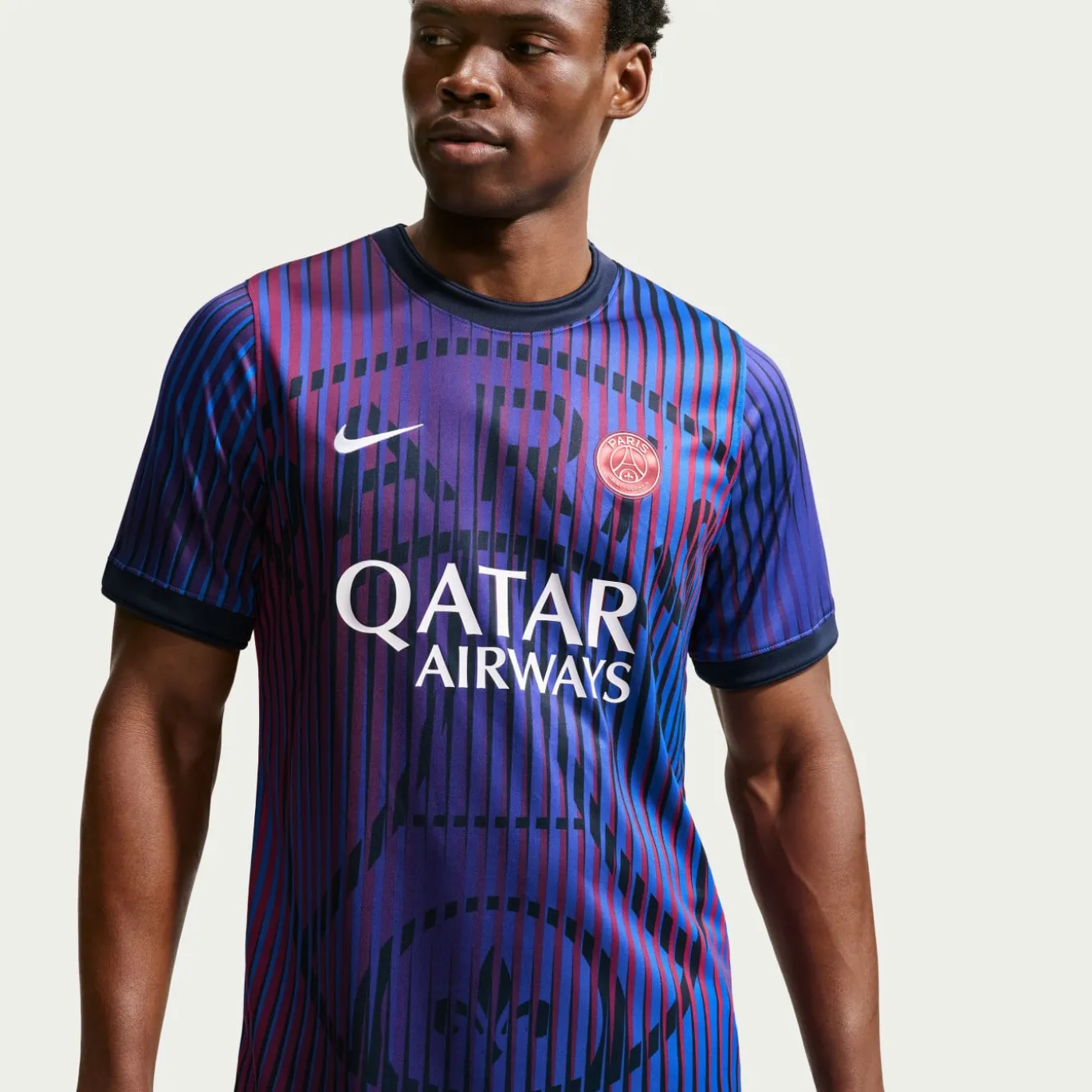 Nike Paris Saint-Germain Pre-Match Trainingsshirt 2026-2027 Donkerblauw Wit