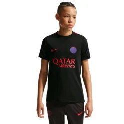 Nike Paris Saint-Germain Strike Trainingsshirt 2026-2027 Kids Zwart Felrood Donkerblauw