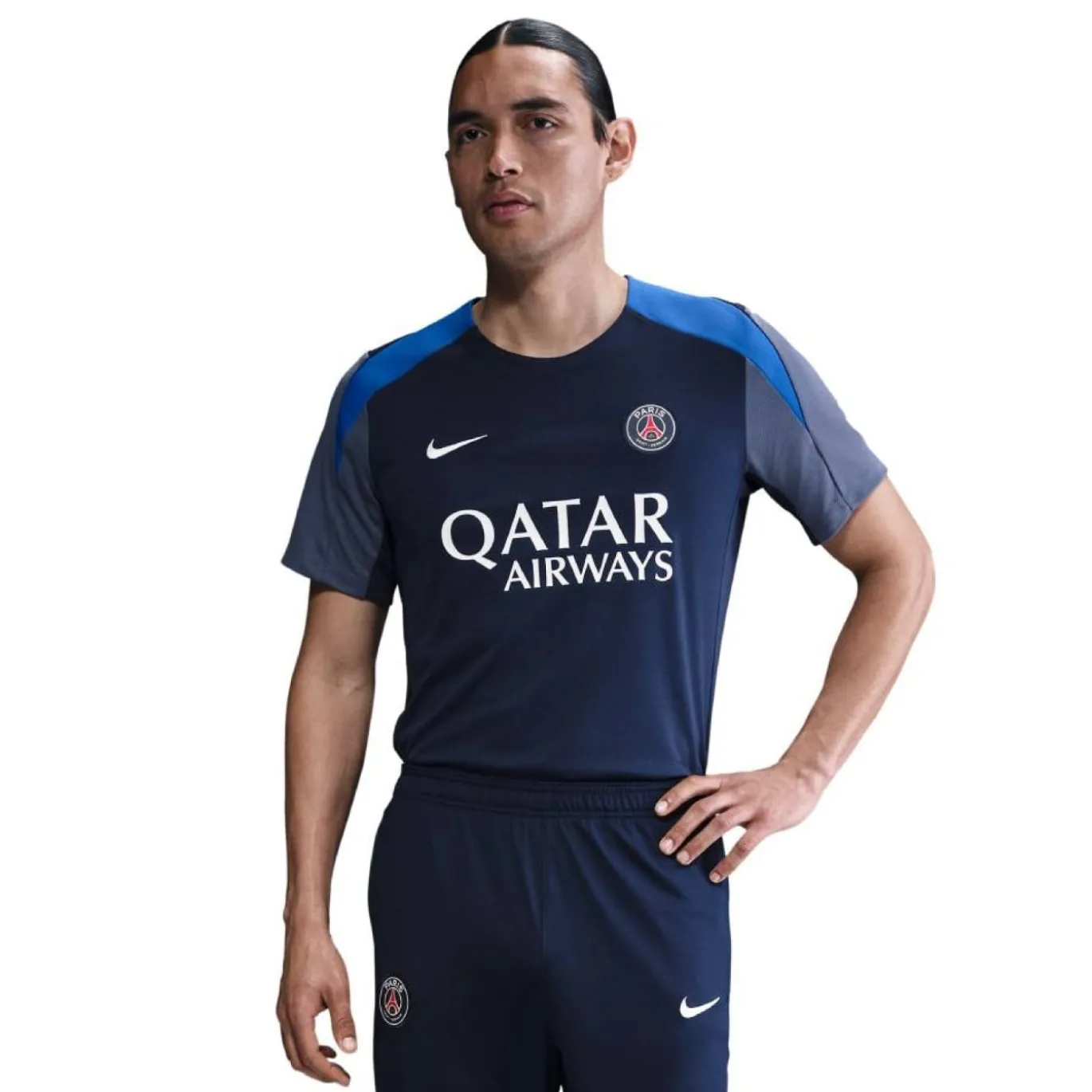 Nike Paris Saint-Germain Strike Trainingsshirt 2025-2026 Donkerblauw Blauw Wit