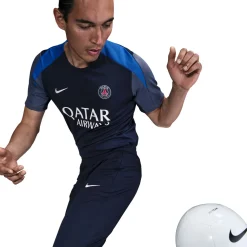 Nike Paris Saint-Germain Strike Trainingsshirt 2025-2026 Donkerblauw Blauw Wit