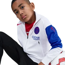 Nike Paris Saint-Germain Strike Trainingspak Full-Zip 2025-2026 Kids Wit Zwart Blauw Rood