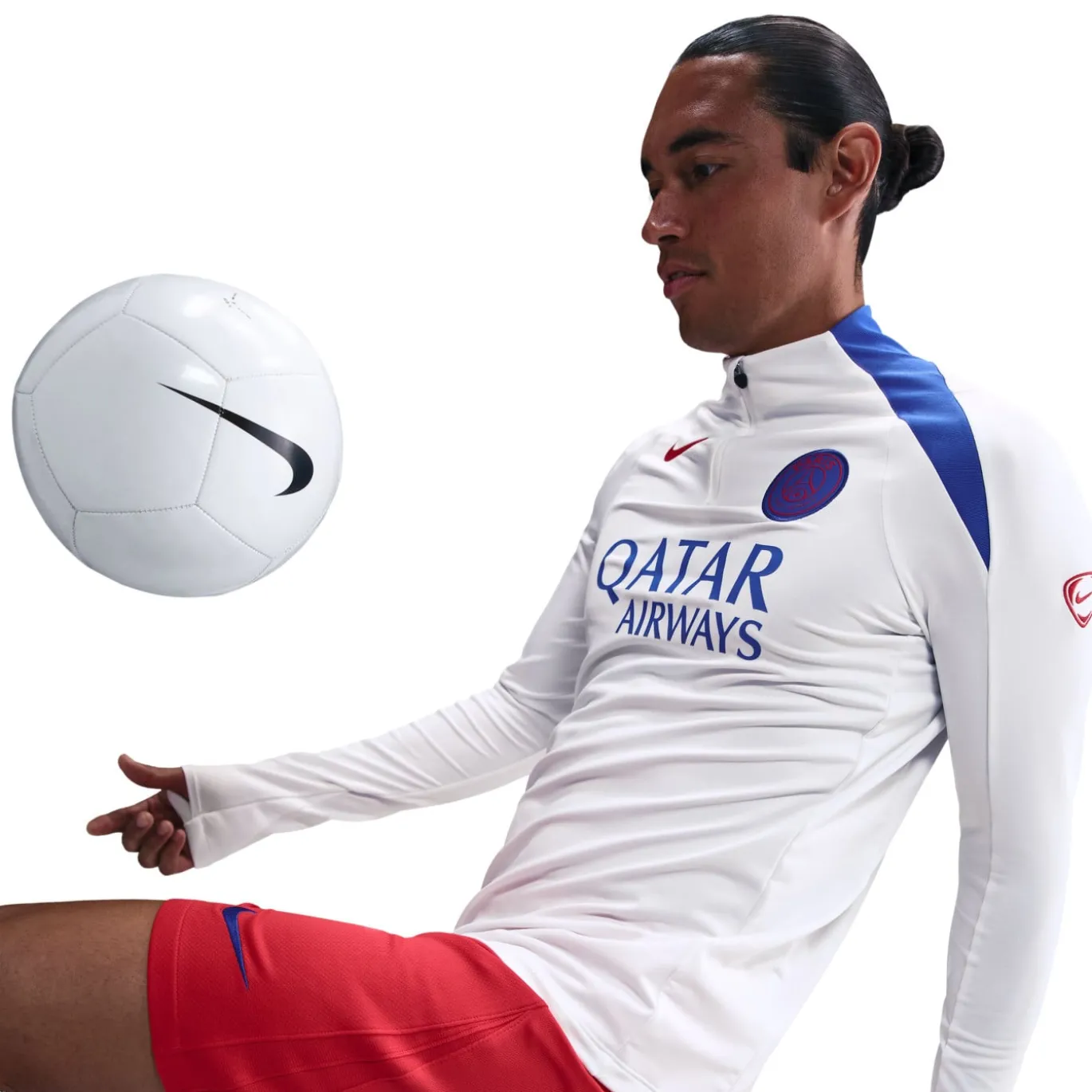 Nike Paris Saint-Germain Strike Trainingstrui 1/4-Zip 2025-2026 Wit Blauw Rood