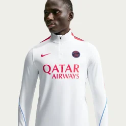 Nike Paris Saint-Germain Strike Trainingstrui 1/4-Zip 2026-2027 Wit Rood Donkerblauw