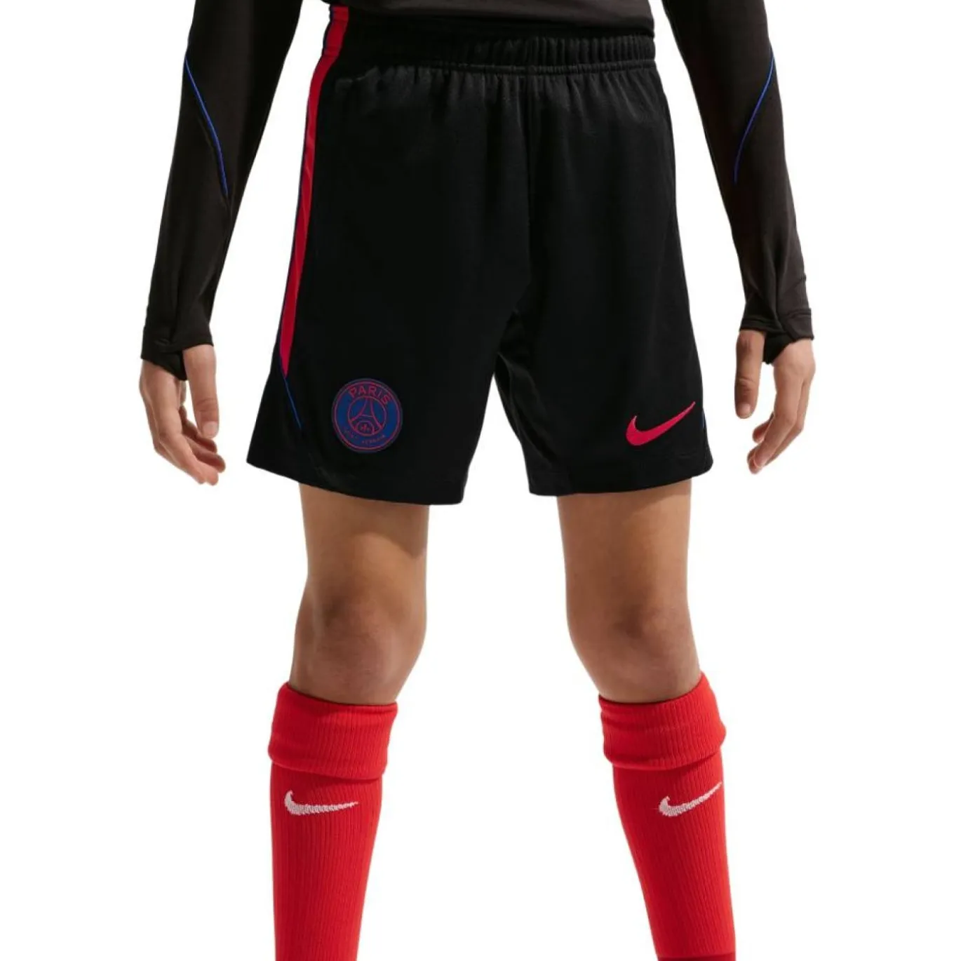 Nike Paris Saint-Germain Strike Trainingsbroekje 2026-2027 Kids Zwart Felrood Donkerblauw