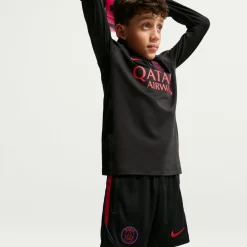 Nike Paris Saint-Germain Strike Trainingsbroekje 2026-2027 Kids Zwart Felrood Donkerblauw