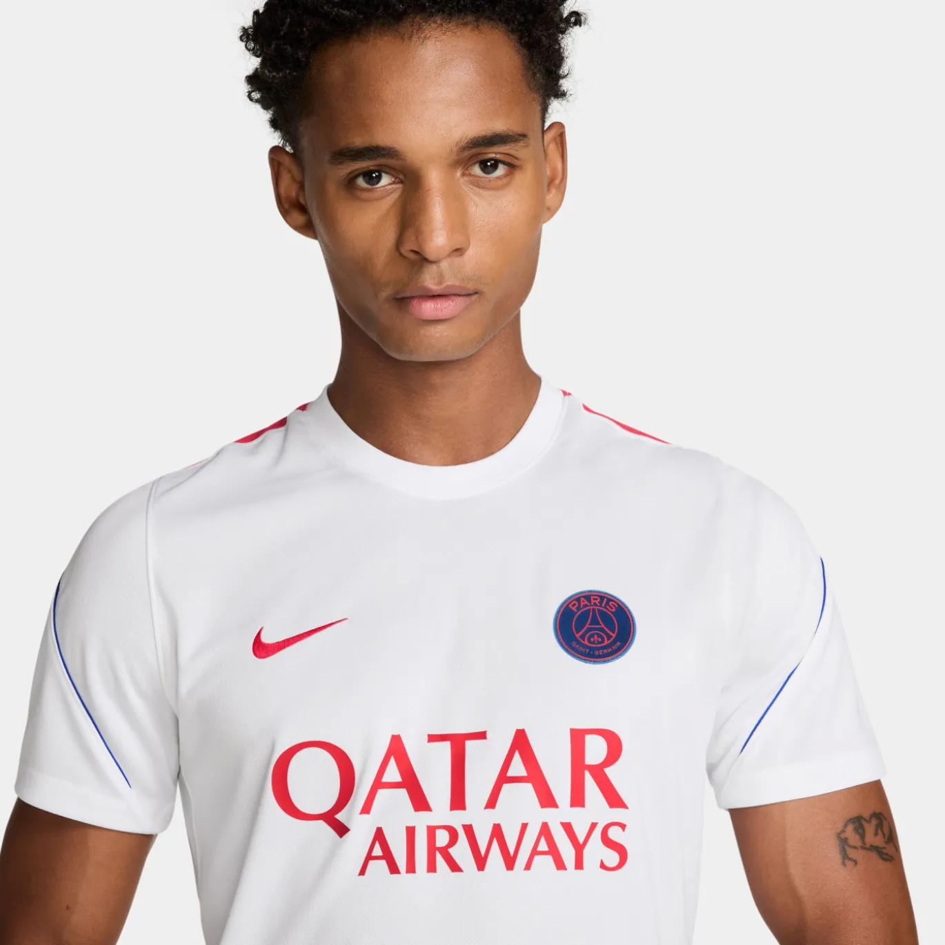 Nike Paris Saint-Germain Strike Trainingsshirt 2026-2027 Wit Rood Donkerblauw