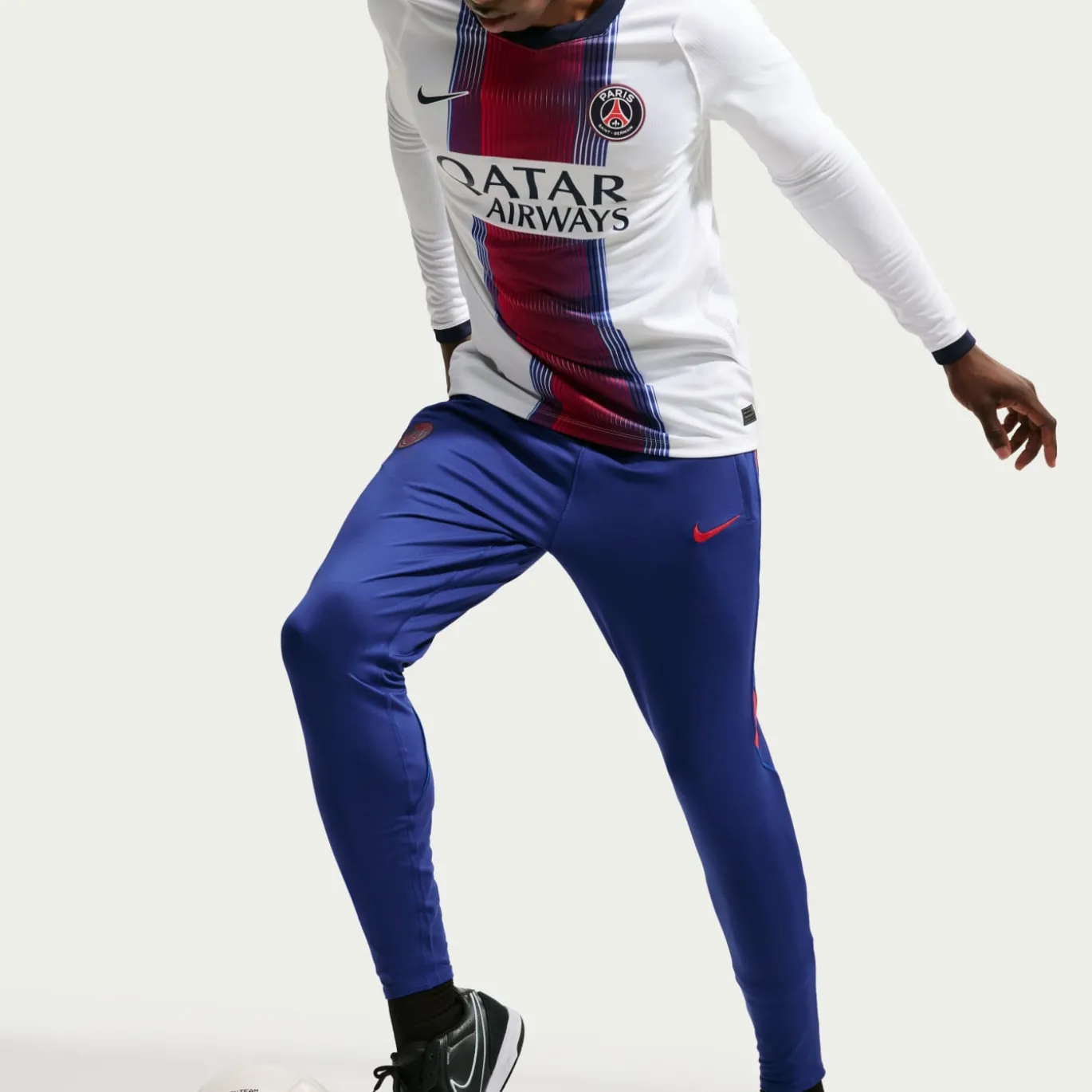 Nike Paris Saint-Germain Strike Trainingspak 1/4-Zip 2026-2027 Wit Donkerblauw Rood