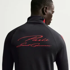 Nike Paris Saint-Germain Strike Trainingspak 1/4-Zip 2026-2027 Zwart Felrood Donkerblauw