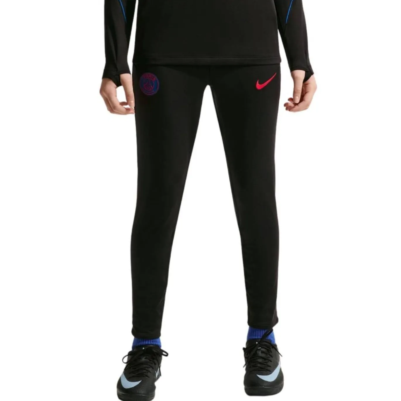 Nike Paris Saint-Germain Strike Trainingspak 1/4-Zip 2026-2027 Kids Zwart Felrood Donkerblauw