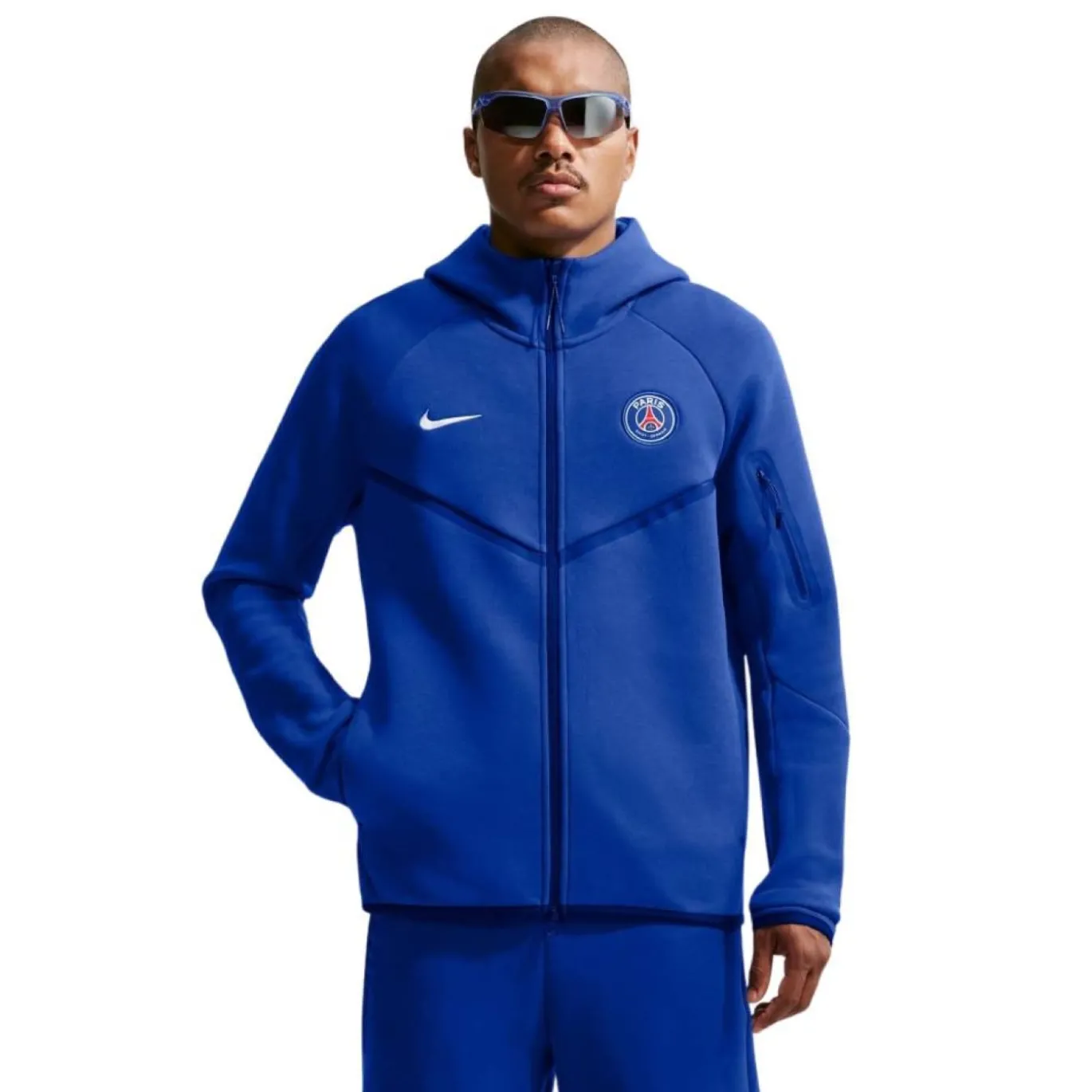 Nike Paris Saint-Germain Tech Fleece Vest 2026-2027 Donkerblauw Wit