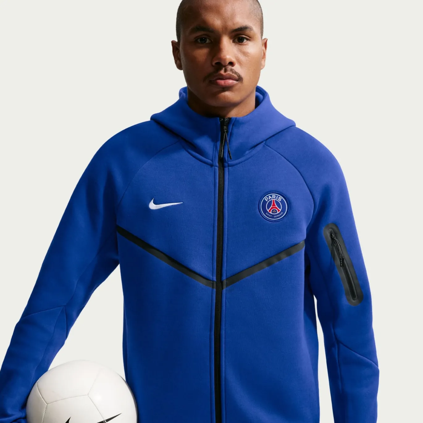 Nike Paris Saint-Germain Tech Fleece Vest 2026-2027 Donkerblauw Wit