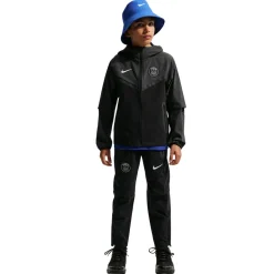 Nike Paris Saint-Germain Tech Woven Trainingsjack 2026-2027 Kids Zwart Donkergrijs Wit