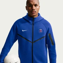 Nike Paris Saint-Germain Tech Fleece Trainingspak 2026-2027 Donkerblauw Wit
