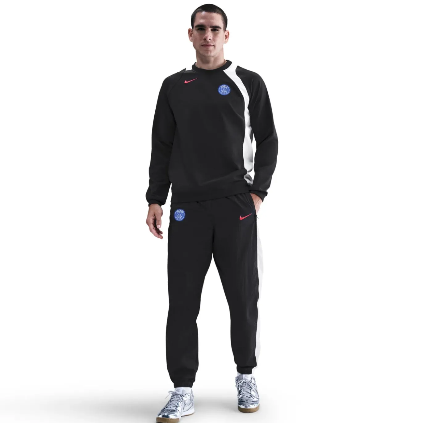 Nike Paris Saint-Germain Total 90 Trainingspak 2025-2026 Zwart Wit Rood